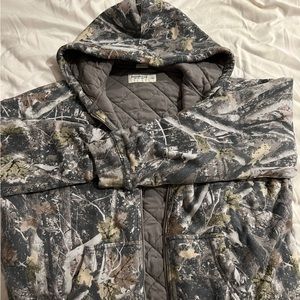 Abercrombie Camo Essential Quilted Zip Up